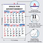 6 Sheeter Panchang Calendar Office Dates